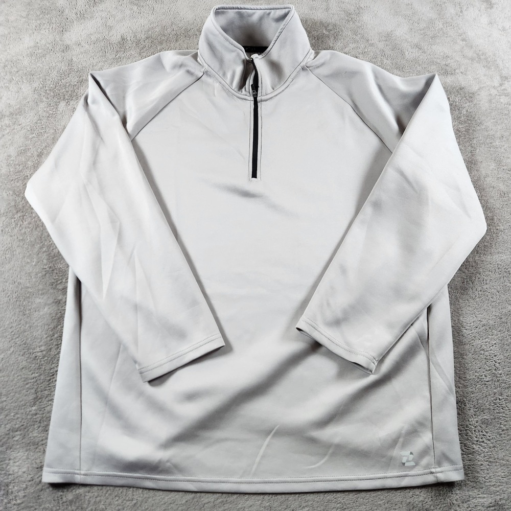 Zelos 1/4 Zip Pullover Mens size L Large Polyester Blend Spandex Stretch